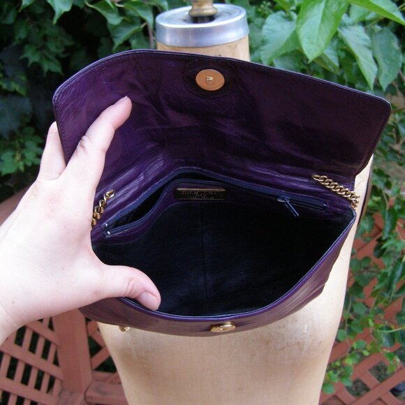 Vintage CHARLES JOURDAN Eel Skin Leather bag - Picture 9 of 15